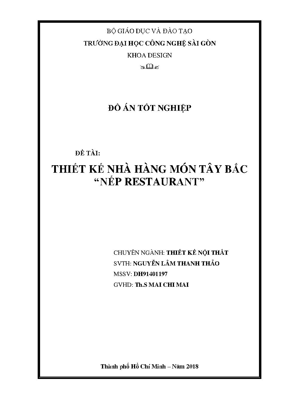 Thiết kế nhà hàng món Tây Bắc "Nếp Restaurant"