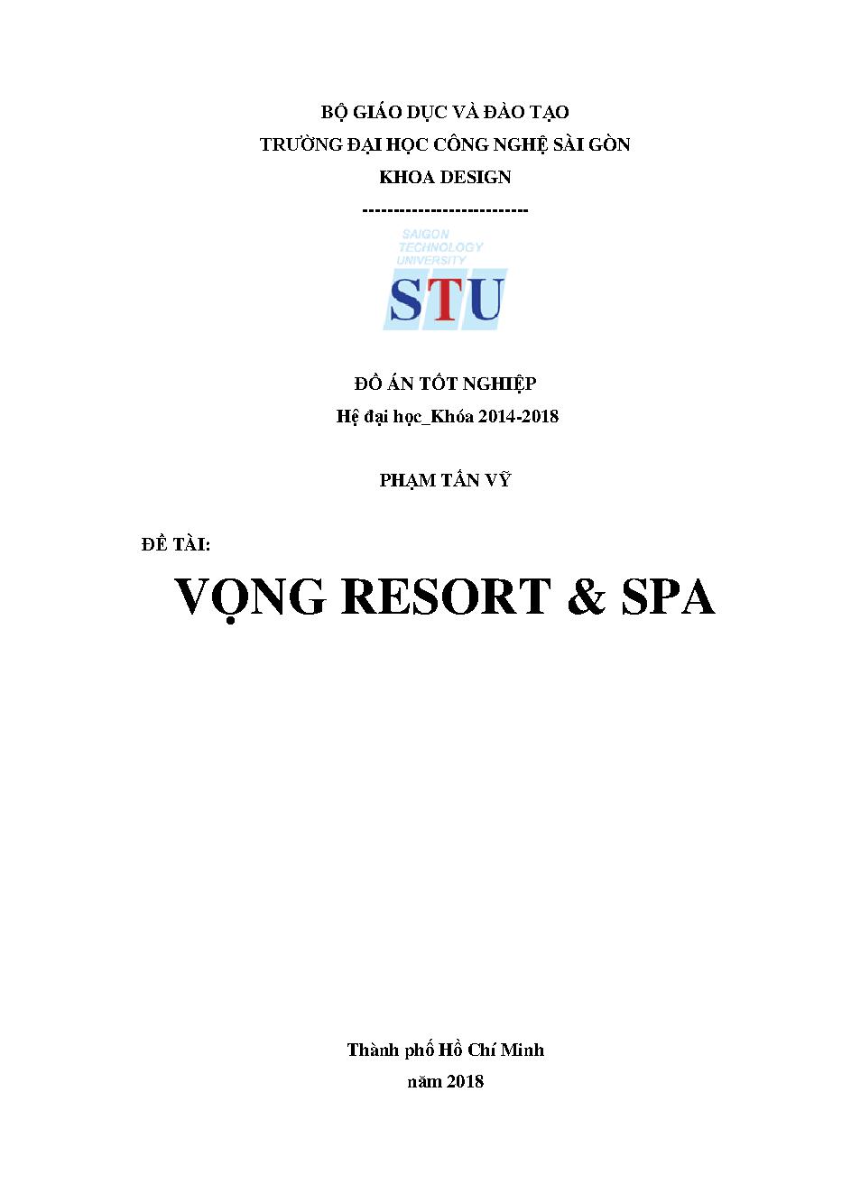 Thiết kế nội thất Resort . Vọng Resort & Spa