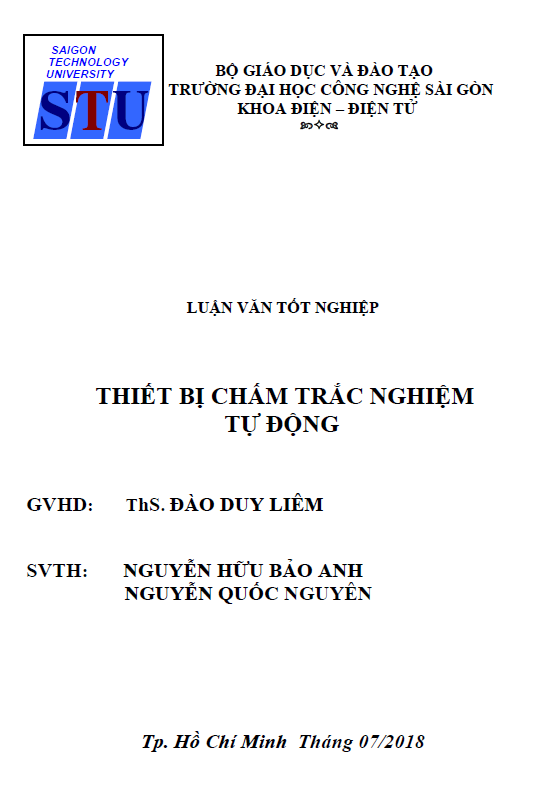 Thiết bị chấm trắc nghiệm tự động