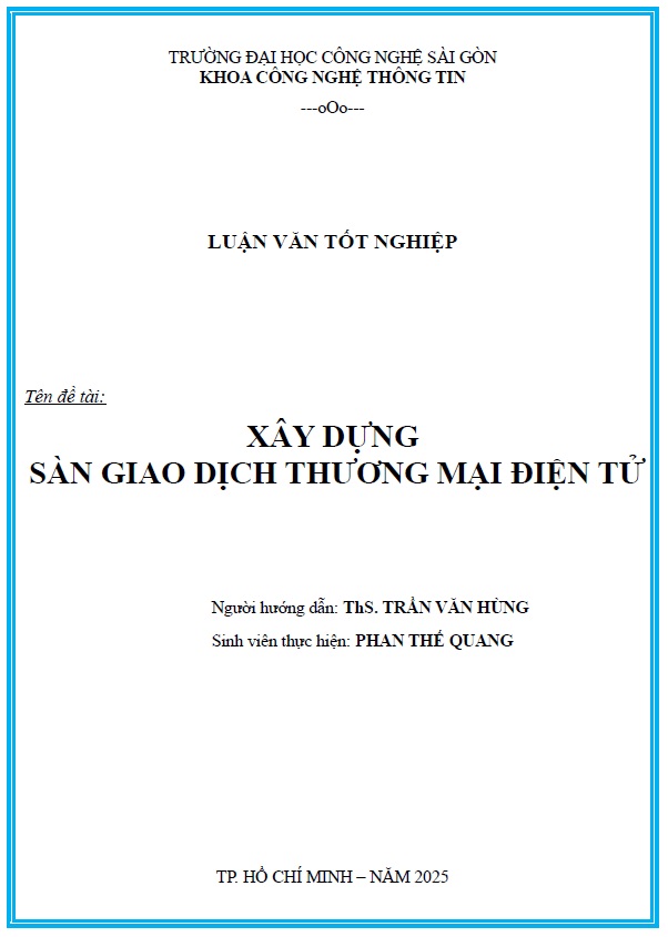 Xây dựng sàn giao dịch thương mại điện tử