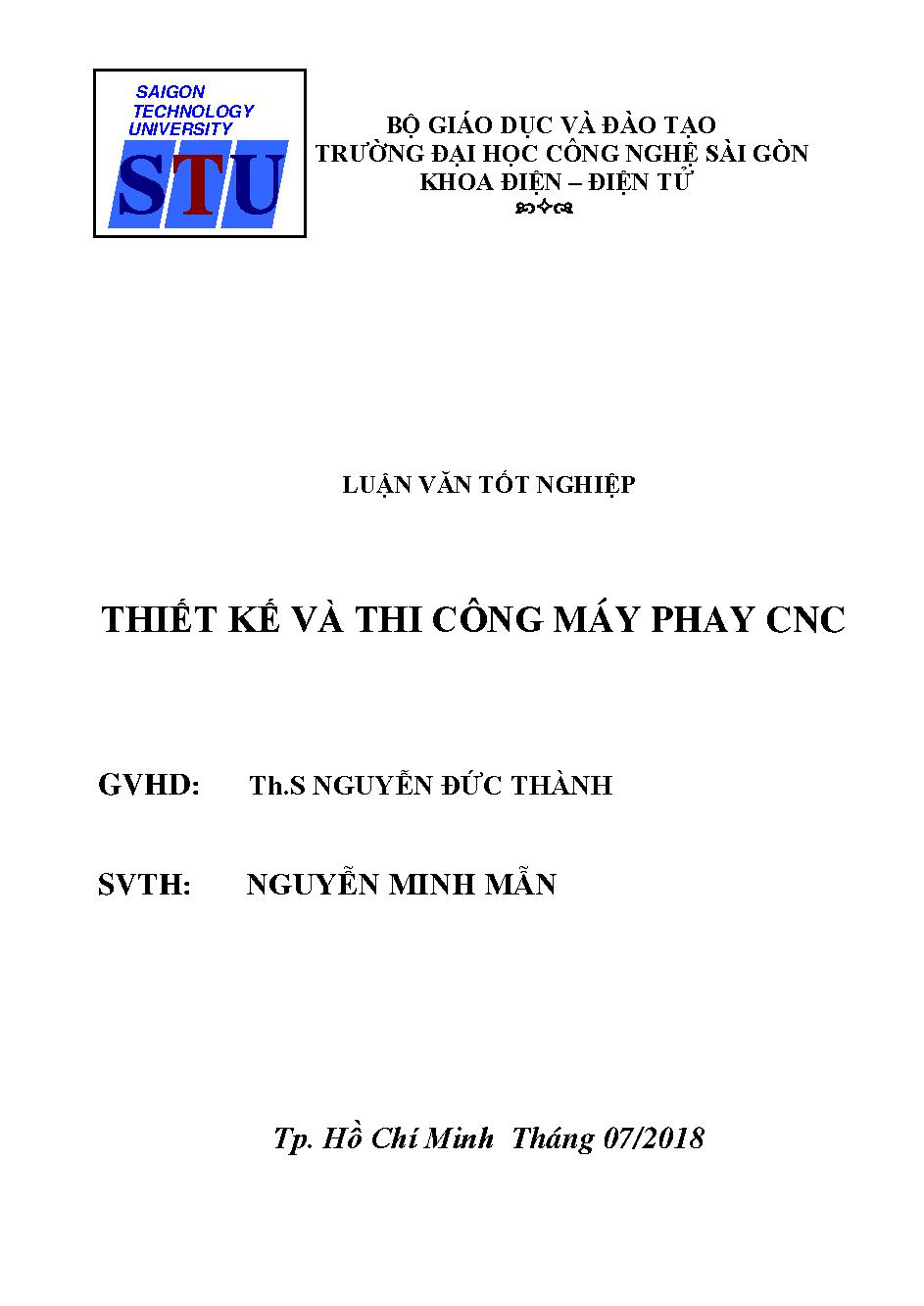 Thiết kế và thi công máy phay CNC